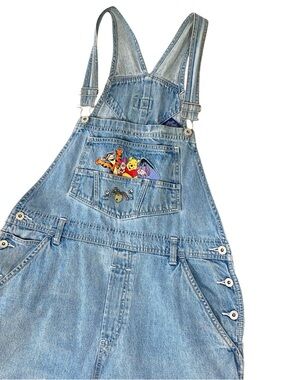 VINTAGE POOH Embroidered Overalls